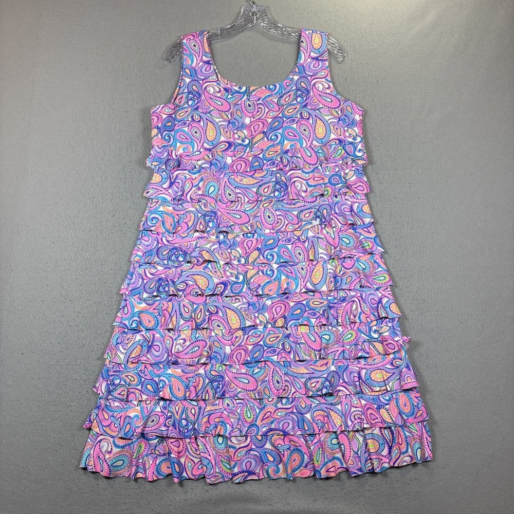 TANGO MANGO Collection Smooth Stretch Tiered Ruffle Tank Dress Size XL Lot of 2